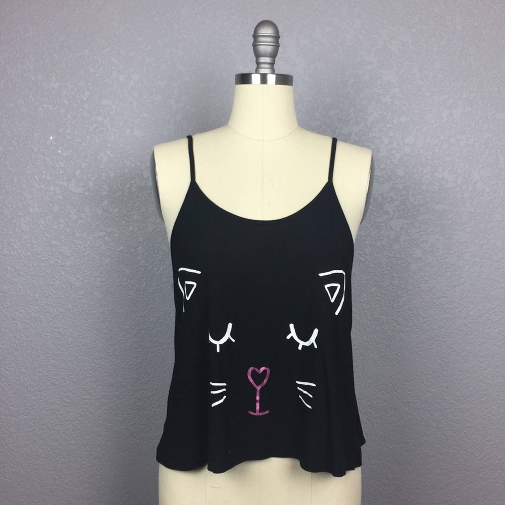 Kitty Face Tank Top